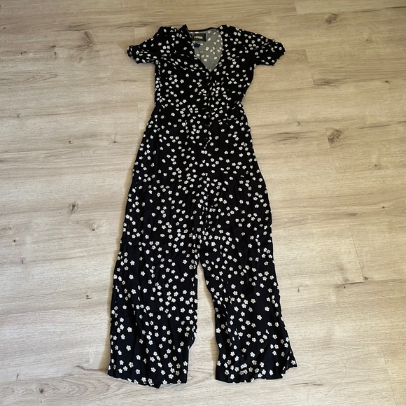 Reformation France Jumpsuit Navy Blue Floral 0 - Picture 4 of 6